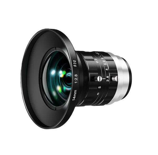 14mm，F2.8，像面φ30mm，推荐倍率0.0027x ~ 0.0136x ~ 0.043x，M42接口镜头 - 海康机器人 | 玮盈科技