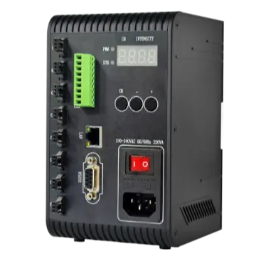 光源控制器，数字式，恒压输出，总输出功率200W，8通道，单通道最高输出72W，SMR-03V-BC接头，带GPIO触发、串口&网口通信 - 海康机器人 | 玮盈科技